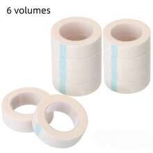 2/4/6/8 Rolls Hypoallergenic Eyelash Extension Tape, Transparent Microporous Non-Woven Fabric, Breathable Comfortable Fit, Eyelash Extension Patches, Eyelash Curler, Eyelash/Eyelash Extension Accessories & Tools - White - View 6