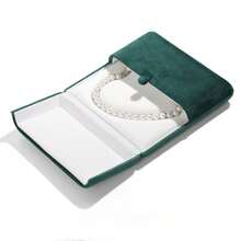 Premium Velvet Heart-Shaped Necklace Jewelry Box, Double-Clasp Closure Dust-Proof Storage Display Box, Mother's Day Anniversary Birthday Gift Packaging Box - Same Style In Multiple Colors - View 9