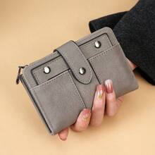 Manufacturer Wholesale Vintage Bi-Fold Women's Coin Purse Multi-Function Card Slots Wallet Fashion Versatile Minimalist Mini - Multicolor - View 11