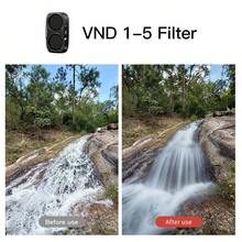 Mecoright VND 1-5 Variable ND Filter For Osmo Pocket 4 Pro, Quick-Release, German B240i Optical Glass, Double-Sided Nano Coating, Aviation Aluminum Alloy Frame, Waterproof, Oil-Resistant, Scratch-Resistant, Suitable For Smooth Cinematic Gimbal Video Shooting - View 3
