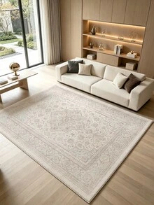 1pc Light Color Bohemian Living Room Rug. Suitable For Kitchen, Dining Room, Bedroom, Room Holiday Decor, Indoor/Outdoor, Office, Lobby, Anti-Slip Door Mat, Bathroom Rug, Hallway, Study Gaming Area Rug. - Baby Pink - View 5