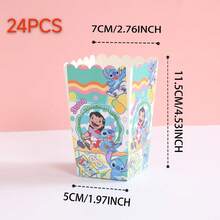 6pcs/12pcs/24pcs Anime Cartoon Theme Party Candy Boxes, Theme Party Gift Boxes, Candy And Cookie Boxes, Party Gift Bags, Party Gift Boxes, Suitable For Birthday Party, Candy And Popcorn Box Decoration, Back To School Season Party, Holiday Essential Party Supplies - Multicolor - View 7