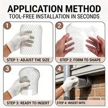 6pcs Drain Guard Covers, Downspout Filter, Expandable Gutter Strainer, Fits 2 To 10.16cm Roof Pipes, Tool-Free Clog Protector, Prevents Leaves, Debris, Pests - A - View 4