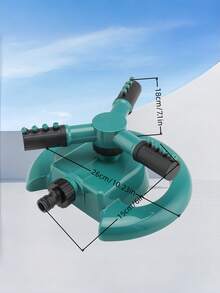 3-Arm 360° Rotating Garden Sprinkler, Automatic Lawn Watering Spray Head, Large Coverage Yard Plant Irrigation Tool - Multiple Styles - View 3
