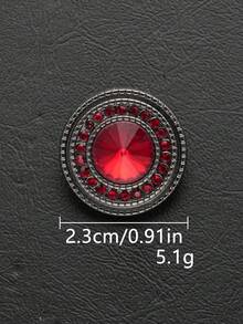 4pcs/Set Round Crystal Rhinestone Glass Metal Buttons, Handmade Sew-On Decorative Buttons, Suitable For Fur Coats And Winter Jackets, Women's Fashion Accessories, Jewelry Making Crafts - Multicolor - View 16