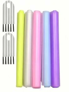 Ultra-Thin Keyboard Protector And Keyboard Cleaning Brush, Effectively Protects Keyboard, Suitable For 15 To 17.0 Inch Laptops. Transparent, Purple, Yellow, Pink And Blue Multiple Colors Available, Washable And Reusable - Multicolor - View 8