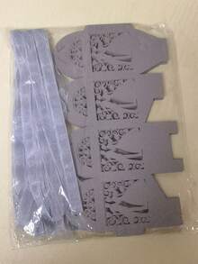 25个/包 新郎新娘婚礼礼盒，优雅珍珠纸盒，适合情人节、派对、节日等场合。 - 彩色 - 查看 36