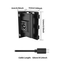 Xb Ox Series X/S Controller 600mAh Charging Battery Pack Type-C Fast Charging Dual Charging And Playing With LED Indicator Light Instantly Install And Use As A Controller Battery Accessories - View 2