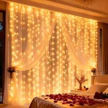Battery Powered Fairy String Lights For Curtains, LED Ambient Lighting Decoration, 8-Mode Remote Control, Suitable For Bedroom, Party, Holiday Lighting And Wedding Romantic Decor - Battery Box Curtain Light - View 22