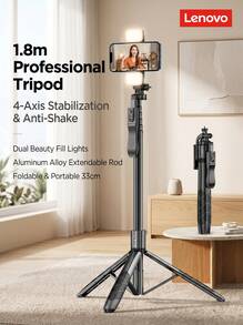 Lenovo H18L Premium Dual-Light Selfie Stick Phone Holder Telescopic Tripod (1.8m + Aluminum Alloy Rod + Stabilizing Handle + Dual Fill Lights) - Multiple Specifications - View 5