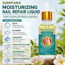 30ml Moisturizing Repairing Nail Lotion, Contains Glycerin, Collagen And Niacinamide, Effectively Moisturizes And Strengthens Nails, Fast-Acting, Suitable For Hands And Feet - 1PC - View 5