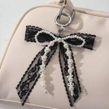 European And American Cross-Border Style Niche Plastic Lace Bow Hanging Decor, Fashionable High-End Texture Bag And Car Key Chain Pendant - Multicolor - View 5