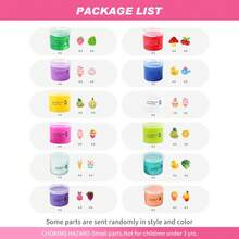 6/9/12pcs Colorful Slime Set, Multi-Color Crystal Slime, Fluffy Cloud Slime, Butter Slime And Classic Slime, Includes DIY Accessories, Soft Stretchable Non-Sticky Sensory Toys, Mess-Free Stress Relief Creative Learning Gift, Suitable For Ages 3+ - Multicolor - View 12