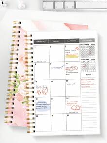 2pcs 2026-2027 24-Month Monthly Planner, 8.15x5.7in Spiral Calendar & Notes Organizer, Halloween Notebook, Office Decor And Accessories, Nurse Essentials, Bible Study Materials - A - View 7