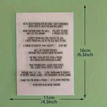 Clear Silicone Stamp, Multilingual Text Pattern Rubber Seal For Card Making Scrapbooking DIY Journal Craft Decor Clear Stamp - ZM-1 - View 31