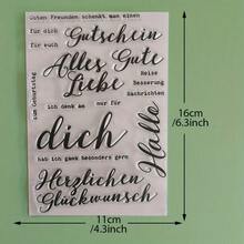 Clear Silicone Stamp, Multilingual Text Pattern Rubber Seal For Card Making Scrapbooking DIY Journal Craft Decor Clear Stamp - ZM-1 - View 17