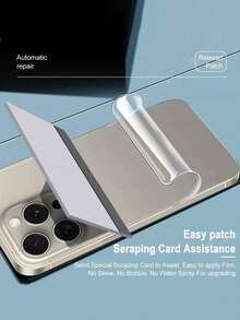2pcs Hydrogel Back Film, Suitable For 16/15/11/12/13/14 Pro Max Mini Plus, Also Compatible With X/XR/XS Max, Non-Glass Material, Birthday Gift For Family And Friends, Waterproof, Shockproof, Anti-Fall, Scratch-Resistant, Anti-Fingerprint, Full Coverage - Clear - View 6