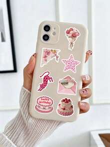 50pcs Girls Love Poem Sticker For Laptops, Skateboards, Guitars, Helmets, Holiday Parties, Classroom Diy Decorations, And As Holiday Gifts For Good Friends. - A - View 3