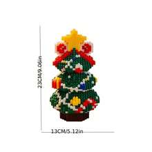 1 Set 3100 Pieces, 2026 New Exquisite Christmas Tree Building Blocks Decoration, Handmade DIY 3D Puzzle Model Ornament, Stress-Relieving High-Difficulty Puzzle, Room Decor, Office Desk Ornament, Suitable As A Gift For Friends - Multicolor - View 7