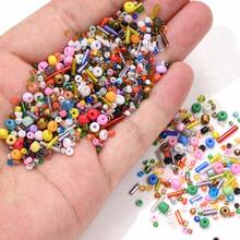 840pcs Mixed Color Glass Seed Beads Kit, Tube Beads For DIY Jewelry Making, Bohemia Bracelets, Necklaces, Earrings And Waist Chain,Bag Crafts - Random Style - View 2