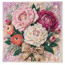 DIY Pearl Art Painting Kit 11.8 X 11.8 Inches - Colorful Hydrangea Bouquet Design, Includes Round Pearls, Shiny Gems, Clear Symbols, Complete Tool Set And Extra Pearls, Halloween And Christmas Gift - A - View 14