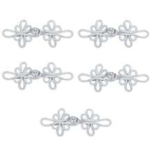 2/5/8Pcs Silk Thread Dragonfly Pattern Chinese Cheongsam Buttons, Vintage Handmade Knots, Traditional Chinese Handicrafts, Handmade Curtain Clasps, Clothing And Apparel Decorations - Round Butterfly Buckle - View 6