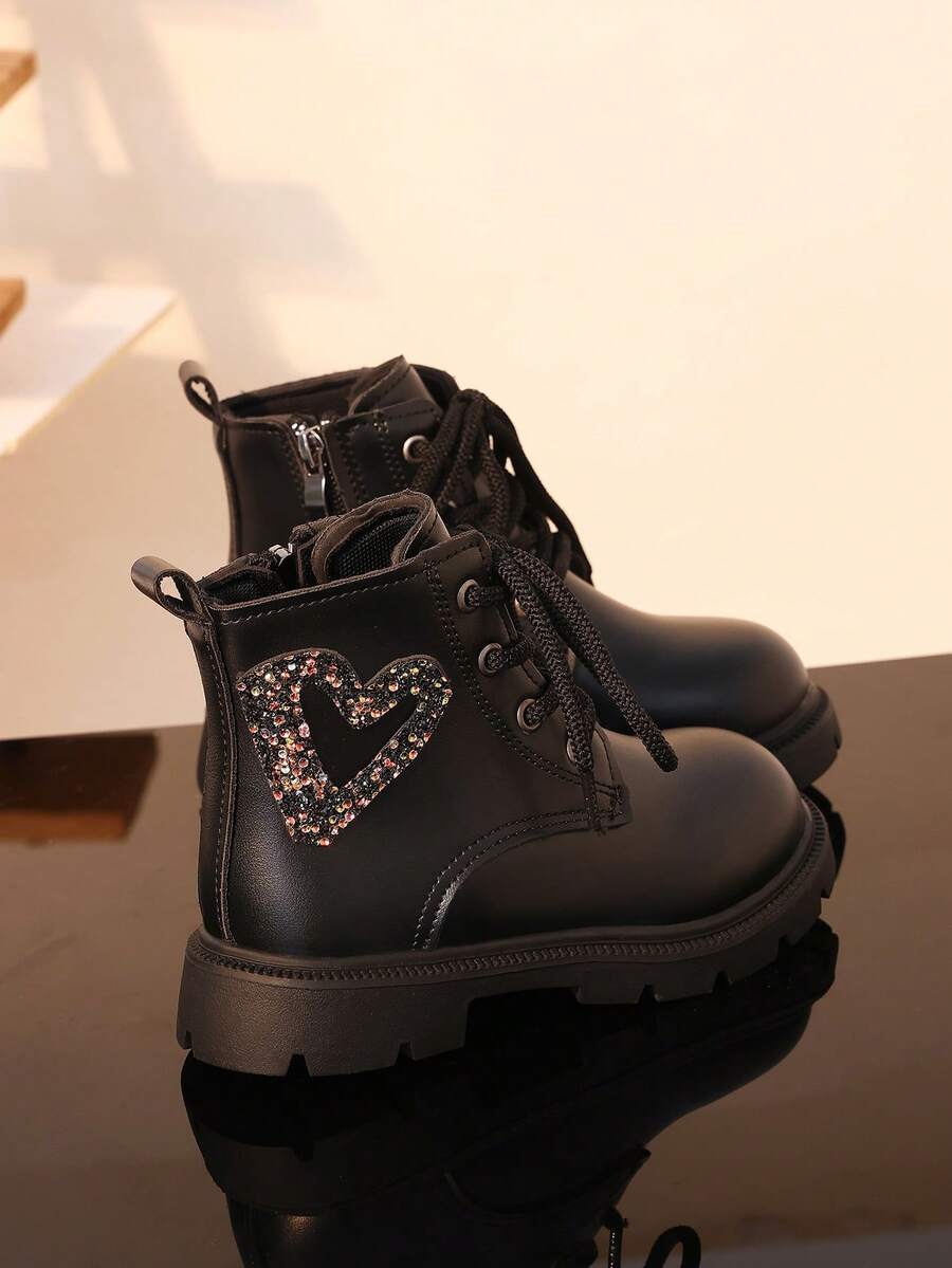 Children's Boots New Style Single Lining Non-Slip Casual - Black - View 1