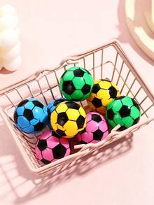 Colorful Creative Football & Basketball Shaped Pencil Sharpener, PVC Material, Portable Single-Hole Manual Pencil Sharpener, Office Supplies, Student Learning Aid Tool, Creative Stationery Gift, Suitable For Friends Or Family - A - View 7