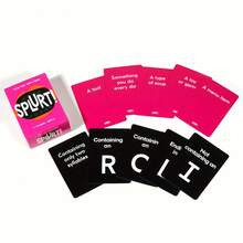 Splurt! Fast Thinking Word Card Game, Paper Party Card Game, Fast-Paced Competitive, Quick Thinking & Answering, Multi-Player Interactive, Suitable For Christmas, Birthday, Game Night, Family Gathering, Friends Gathering, 14+ Years Old, Humorous & Portable Game - Multicolor - View 4