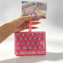 1pc 2026 New Together Fun Beach-Combing Transparent Stress Relief 26-Grid Keyboard Keycap Keychain Pendant Small Toy Ornament [Card Not Included] - Multicolor - View 11