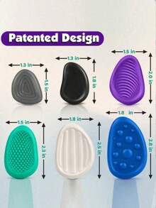 1 Pack Of 1/6/12/18/24-Piece Finger Sensory Stones: Soft Texture Hand Massage Tools For Teenagers - Hand Training Props, Random Styles And Colors - Multi-color - View 5