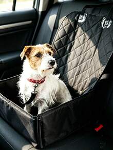 Waterproof 2-In-1 Pet Car Seat Cover, Convertible Dog Booster Seat Protector, Non-Slip Stain-Resistant Oxford Fabric Car Travel Mat, Suitable For Small Dogs, Puppies, Cats, Universal For Sedan, SUV, Van - Black - View 7