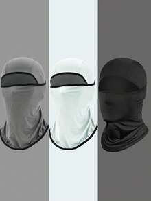 1 buah/2 buah/3 buah Topi Balaclava Unisex, Masker Wajah Serbaguna Penghangat Leher untuk Bersepeda, Mengendarai Sepeda Motor, Mendaki, Ski, Seluncur Es, dan Olahraga Lainnya - MultiWarna - View 10