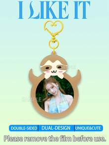 Baby-Monster Keychain, I Like It Keychain, MONSTIEZ Merch Goods, AHYEON, RORA, RUKA, CHIQUITA, ASA, PHARITA, Double-Sided Laminated Cartoon Keychain, Bag Pendant, Car Pendant, Birthday Gift, Party Favor - A - View 10