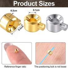 20/50pcs Copper Crimp Beads Spacer Beads End Caps/Bead Caps Terminal Accessories, Suitable For Handmade Bracelets, Necklaces, Earrings, Keychains, Anklets And Other Jewelry Making, Can Be Used As Decorative Crimping Beads In Jewelry Crafting - Cylindrical - View 2