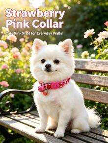 Fruit-Pattern Pet Collar, Adjustable Pet Collar, A Special Collar For Cats And Dogs When Going Out, Pet-Friendly, Essential For Outdoor Pet Control, Suitable For Pets Of Different Sizes, The First Choice For Families With Pets - Yellow - View 6