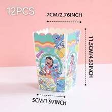 6pcs/12pcs/24pcs Anime Cartoon Theme Party Candy Boxes, Theme Party Gift Boxes, Candy And Cookie Boxes, Party Gift Bags, Party Gift Boxes, Suitable For Birthday Party, Candy And Popcorn Box Decoration, Back To School Season Party, Holiday Essential Party Supplies - Multicolor - View 9