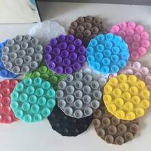 1/10pcs Round Suction Cup Phone Holder, Ergonomic Grip Design And Adhesive Base - Multi-Surface Suction Design, Multiple Colors Available, Suitable For Smartphones, Perfect For Selfie, Video, Gaming, Hands-Free - Super Strong Suction Model - View 4