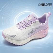 أحذية رياضية كاجوال للجري من ONEMIX، امتصاص صدمات مريح، نعل سميك منخفض، مضاد للانزلاق، مقاوم للتآكل - أرجواني سحابي فاتح - مشاهدة 4