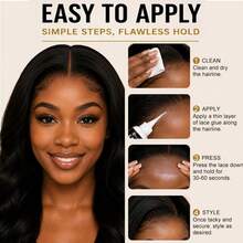 Magicflow 3PCS Waterproof Lace Wig Glue Install Kit - Strong Hold, Invisible Glue, Fast Dissolving Glue Remover & Invisible Wig Cap, No Scalp Injury, No Residue Hair Adhesive For Women Or Man - Lace Glue +Glue Remover +Wig Cap - View 7
