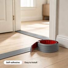 1pc 39.37 Inch PVC Self-Adhesive Ramp Strip, Door Threshold Floor Gap Slope Transition Decorative Strip, Self-Adhesive Edge Ramp Cover Plate, Home Decor Use - A - View 6