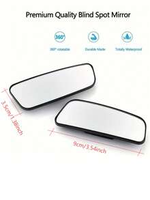 4/2pcs Car Blind Spot Mirror, Rear View Mirror, Parking Mirror, Easy To Install, Expand Field Of View, Improve Lane Change Safety, Suitable For Car Accessories, Car Rear View Mirror, Rear View Mirror Accessories, Car Decoration And Car Supplies, Holiday Gift, Suitable For Multiple Vehicles - Multiple Styles - View 6