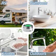 10 cái đầu vòi nước sục khí (kèm cờ lê), phụ kiện nhỏ dễ thay thế, giúp tiết kiệm nước, chống bắn, lọc tạp chất, ổn định dòng chảy và giảm tiếng ồn, phù hợp cho vòi chậu bếp, phòng tắm và quầy bar - Combo - Xem 8