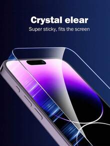 ZYSHI Phone Screen Protector 5pcs Tempered Glass Screen Protector, Compatible With IPhone 17/16/15/14/13/12/11 Pro Max/Air/X/XS/XR/Mini/7/8/14 Plus, Also Fits 14/15/16 Pro Max Mother's Day Birthday Gift - Clear - View 10