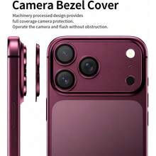 2 Packs Camera Lens Protector Compatible With Iphone 18 Pro /18 Pro Max, 9H Tempered Glass Camera Screen Protector, HD Clear, Scratch Resistant, Anti-Fingerprint, Case Friendly, Full Lens Coverage - Cherry Red - View 5