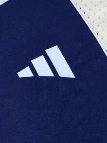 Adidas Summer Jersey-Style Breathable Women's Crew Neck Short Sleeve T-Shirt - Blue and White - View 8