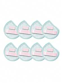 2/6/8/10 Pcs Candy‑Style Plaid Makeup Puffs Set, Individually Wrapped Portable Soft Powder Puff, Wet & Dry Dual‑Use, Pastel Color Cosmetic Sponge For Foundation Concealer Travel Makeup Tool,Gift, Affordable Nice Items, Room Decor, Christmas Gifts - Multicolor - View 15