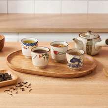 YOLIFE 4/6pcs 150ml Ceramic Tea Cup Set, Underglaze Craft, Japanese Style Tea Cup, Middle Eastern Coffee Cup, Espresso Cup, Suitable For Home Daily Use, Party Gathering, Guest Reception, Best Gift For Tea Lovers - Multicolor - View 7