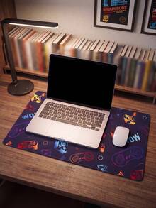 Gaming Mouse Pad, Retro Game Controller Pattern Desk Mat, Non‑Slip Rubber Base Keyboard Mouse Mat For Office Home Gaming Desk Decor - View 9