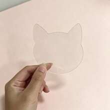 1pc Transparent Cat-Shaped Nail Art Color Palette & Fake Nail Sample Storage Board, 2-In-1 Display Stand For Press-On Nails, Multi-Purpose Nail Gel Color Palette - Multicolor - View 11